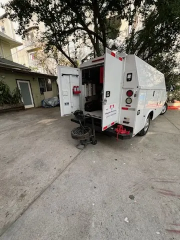 Magnet Plumbing service vehicle on-site for Faucet Repair in Tequesta